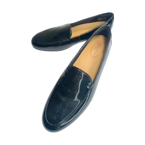 Clarks Womens Unstructured Patent Leather Black Loafers Size UK 4 / US 6.5 - Picture 9 of 9